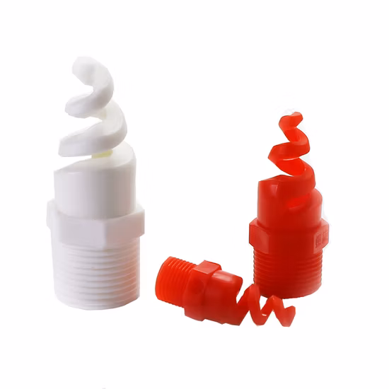 Buse en spirale de pulvérisation à cône complet, Jet tourbillon en plastique de qualité 1/4 