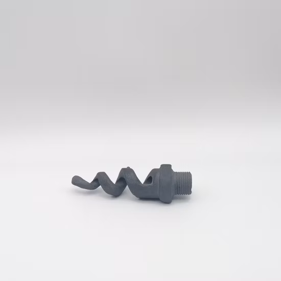 Buses en spirale en carbure de silicone Buses de pulvérisation de refroidissement au gaz